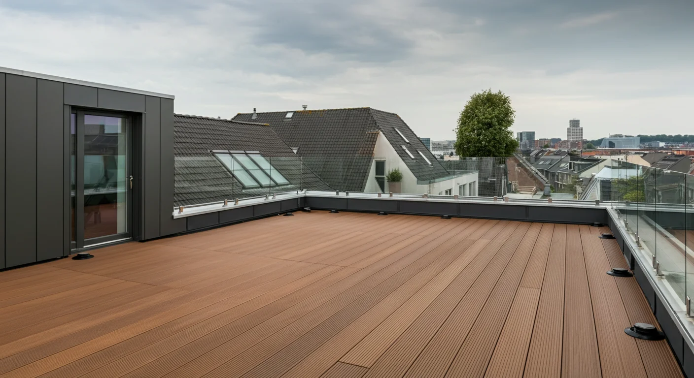 Toiture-terrasse accessible en Belgique 2026 : aménagement, structure et prix