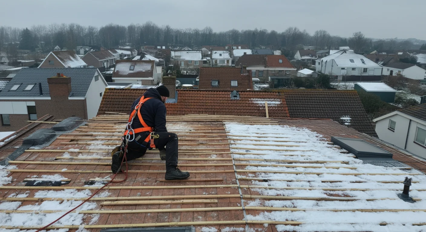 Travaux de toiture en hiver en Belgique 2026 : est-ce possible, prix et précautions